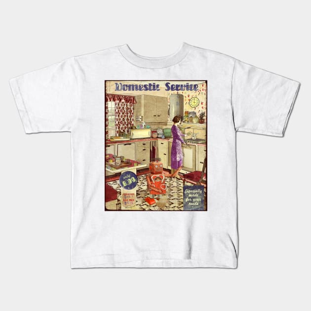 Domestic Service Kids T-Shirt by PrivateVices